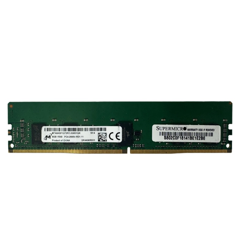 8GB 1Rx8 PC4-2666V-RD1-11 DDR4 2666MHz Server Registered Memory