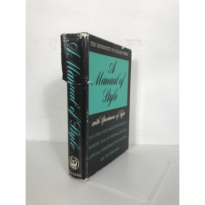 A Manual of Style with Specimens of Type University of Chicago HCDJ