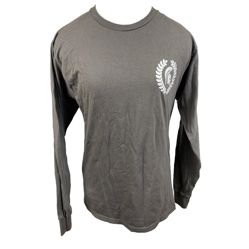Gray Michigan State Long Sleeve T-Shirt Unisex Size Medium