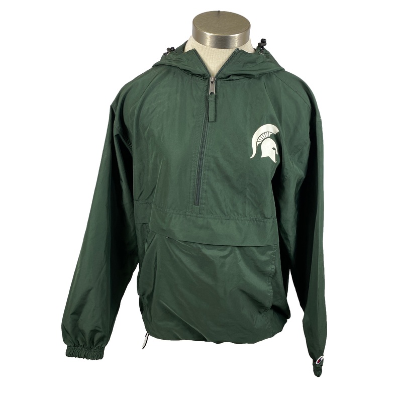 Green Michigan State Windbreaker Unisex Size S