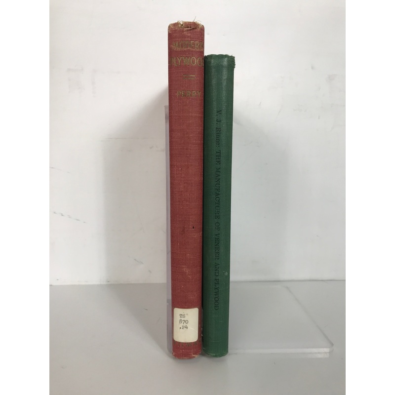 Lot of 2: Modern Plywood/Manufacture of Veneer & Plywood 1943-52 HC