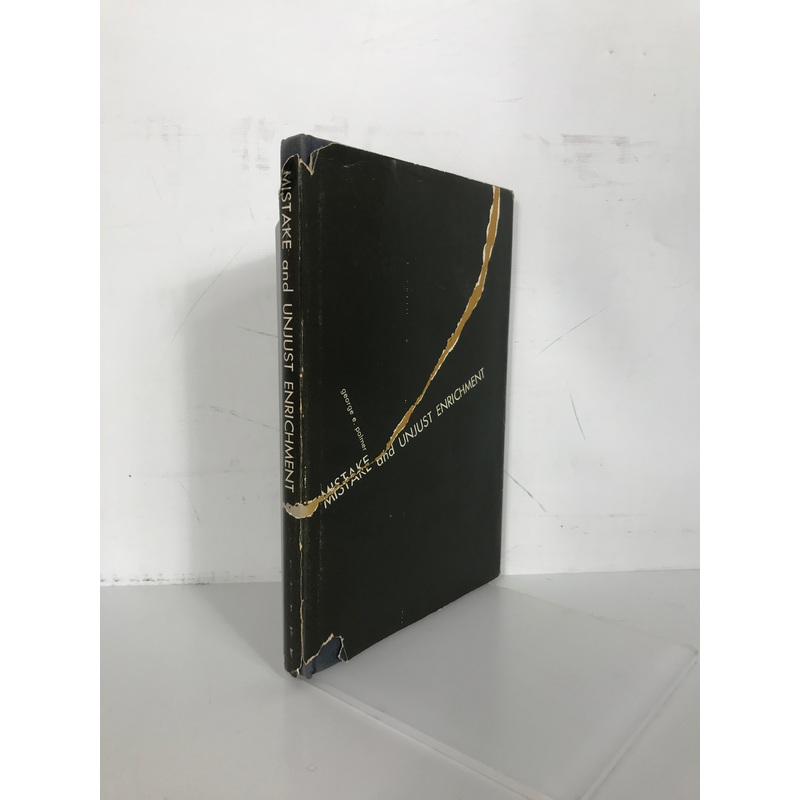 Mistake and Unjust Enrichment George Palmer 1962 1st Ed HCDJ