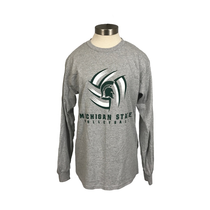 New Gray MSU Volleyball Long Sleeve Unisex Size Small