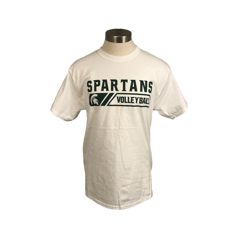 New White Michigan State Spartans Volleyball T-Shirt Unisex Size Medium