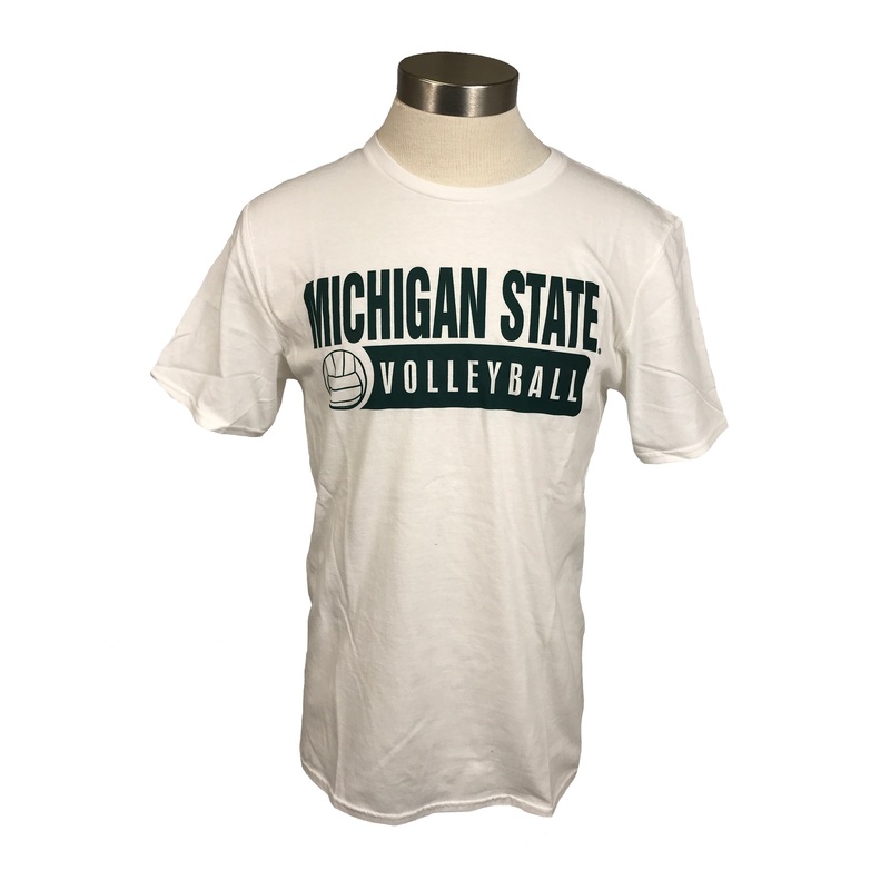 New White Michigan State Volleyball T-Shirt Unisex Size Medium