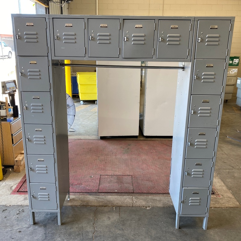 Penco Products Grey Lockers with Coat Hanger