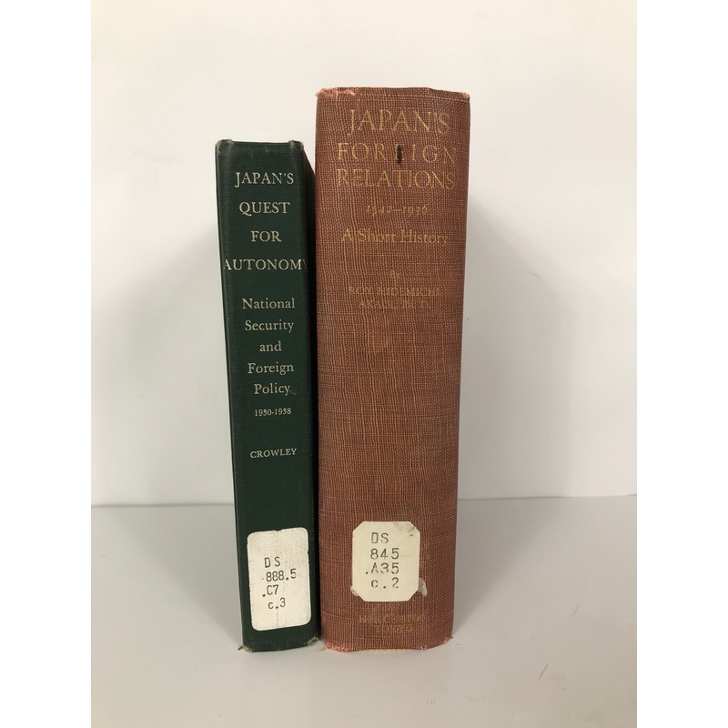 2 Vols: Japan’s Foreign Relations/Japan’s Quest for Autonomy HC Ex-Library