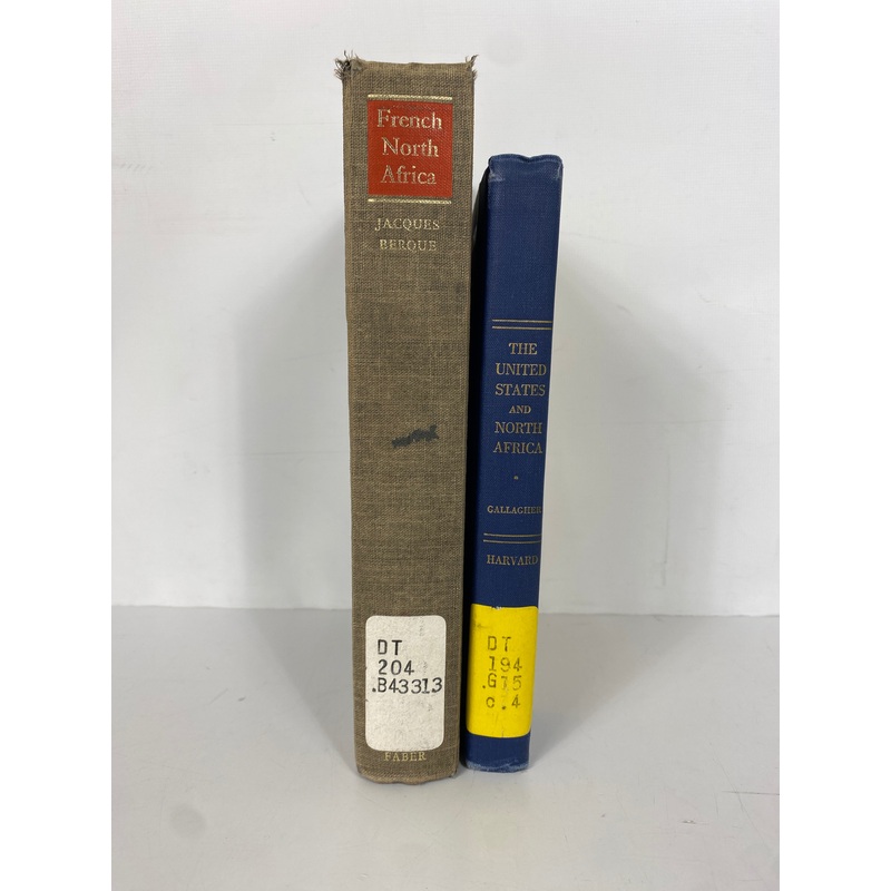 2 Vols: The U.S. & North Africa/French North Africa 1967 Ex-Library HC