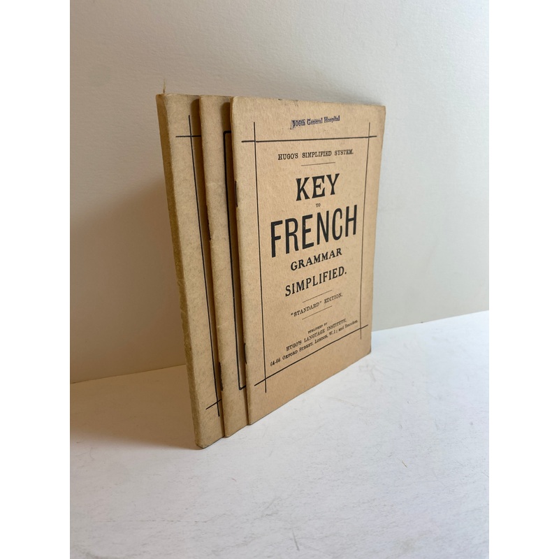 3 Hugo’s Simplified System French Language Guides Pronunciation/Grammar SC