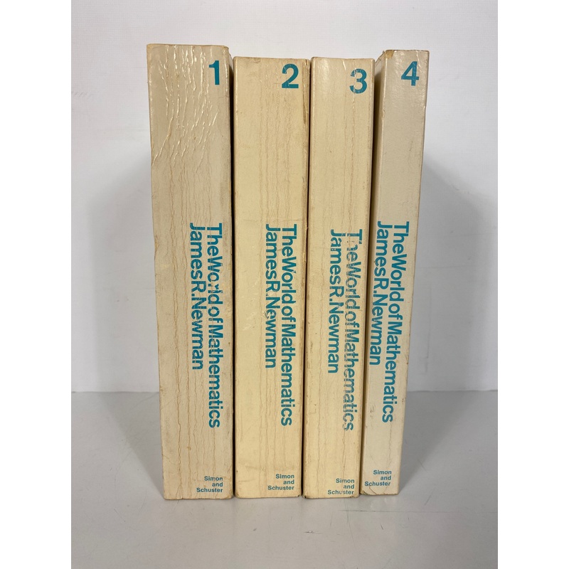 4 Vol Set: The World of Mathematics James Newman 1956 SC