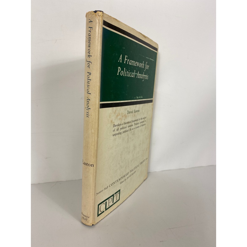 A Framework for Political Analysis David Easton 1965 2nd Print HCDJ