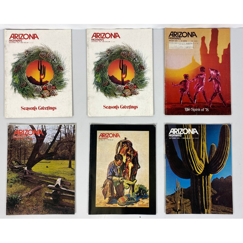 Arizona Highways Magazine Lot of 12 Full Year 1976