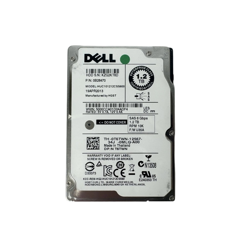 Dell 1.2TB 2.5 SAS Hard Drive 10K RPM
