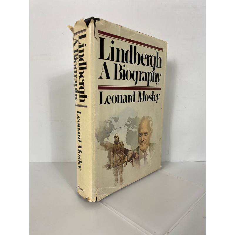 Lindbergh A Biography by Mosley 1976 BCE HCDJ w Ephemera