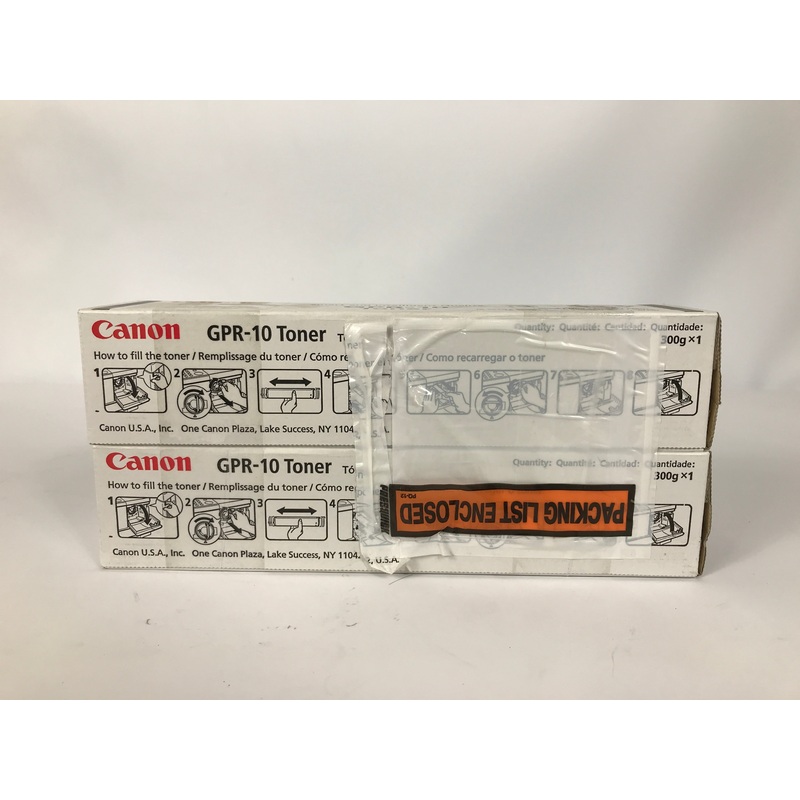 Lot of 2 Canon GPR-10 7814A003AA Black Toner