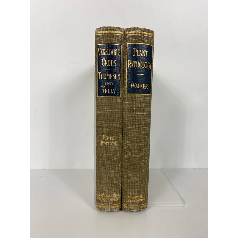 Lot of 2: Plant Pathology/Vegetable Crops 1950-59 McGraw-Hill HC
