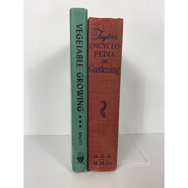 Lot of 2: Taylor’s Encyclopedia of Gardening/Vegetable Growing 1948-1958 HC