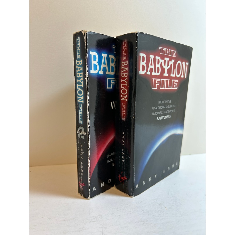Lot of 2 The Babylon File Vol 1 & 2 by Andy Lane (Unauthorized Guide to Babylon 5) SC