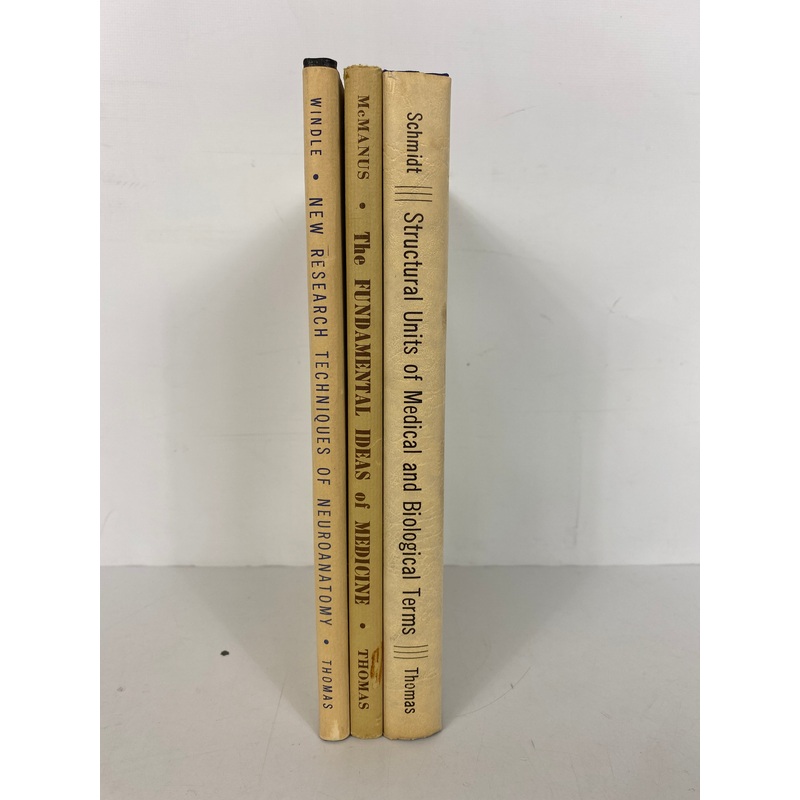 Lot of 3: Neuroanatomy/Ideas of Medicine/Biological Terms HC DJ