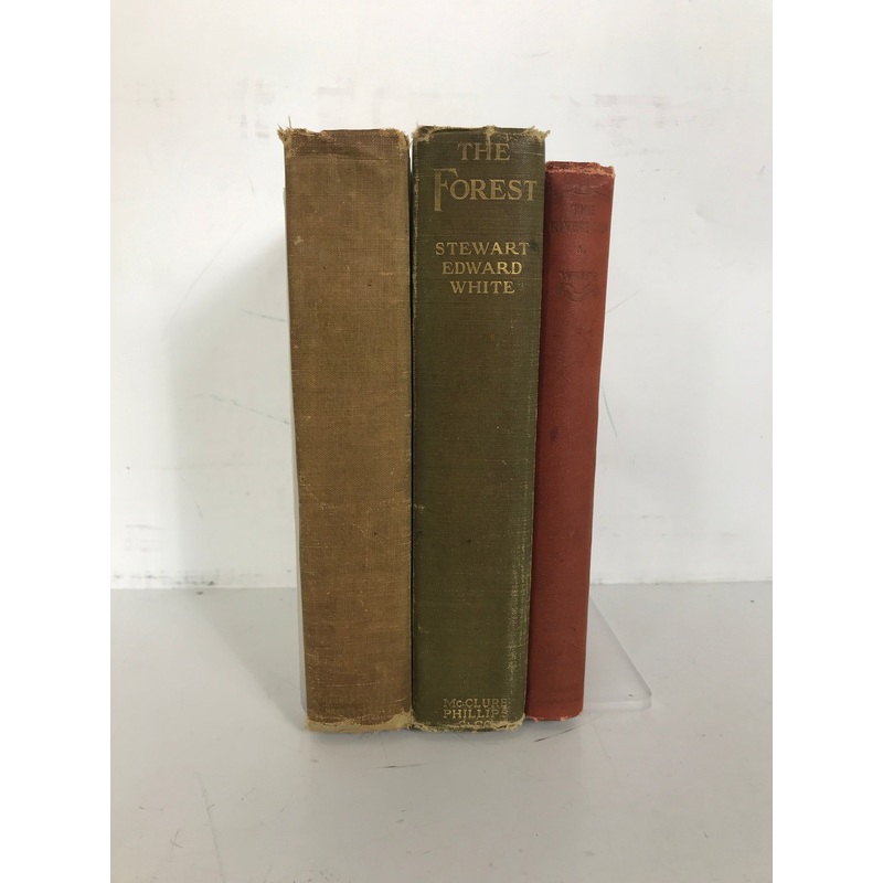 Lot of 3 Stewart Edward White: Gold/The Riverman/The Forest HC
