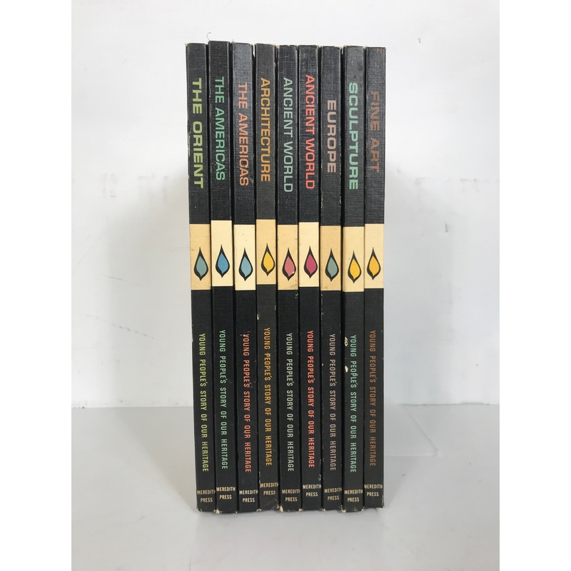 Lot of 9 Young People’s Story of Our Heritage 1966 Vintage HC Set