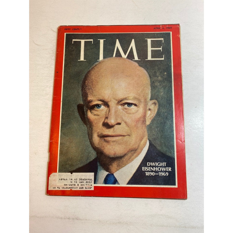 Time Magazine April 4, 1969 President Dwight Eisenhower