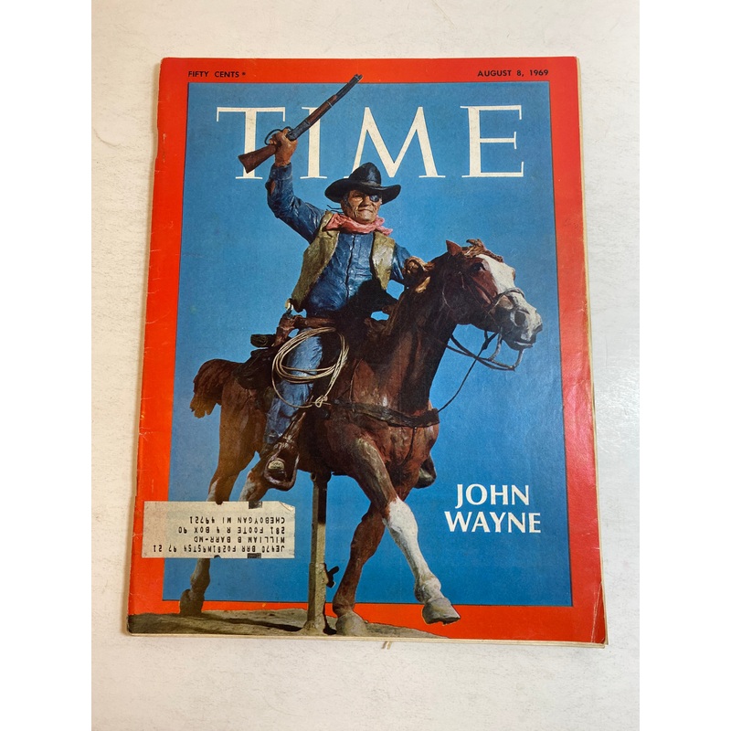 Time Magazine August 8, 1969 John Wayne