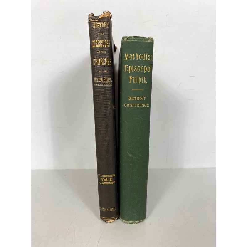 2 Vols: History & Directory Churches Detroit/Methodist Episcopal Pulpit Detroit