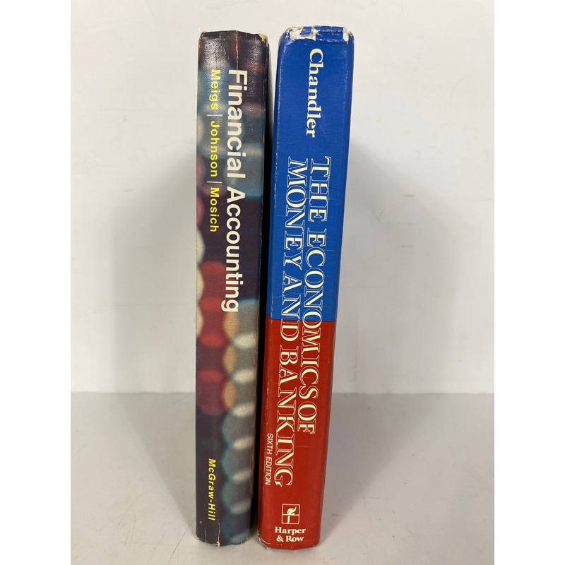 2 Vtg Economic Texts: Financial Accounting/Economics of Money & Banking HC