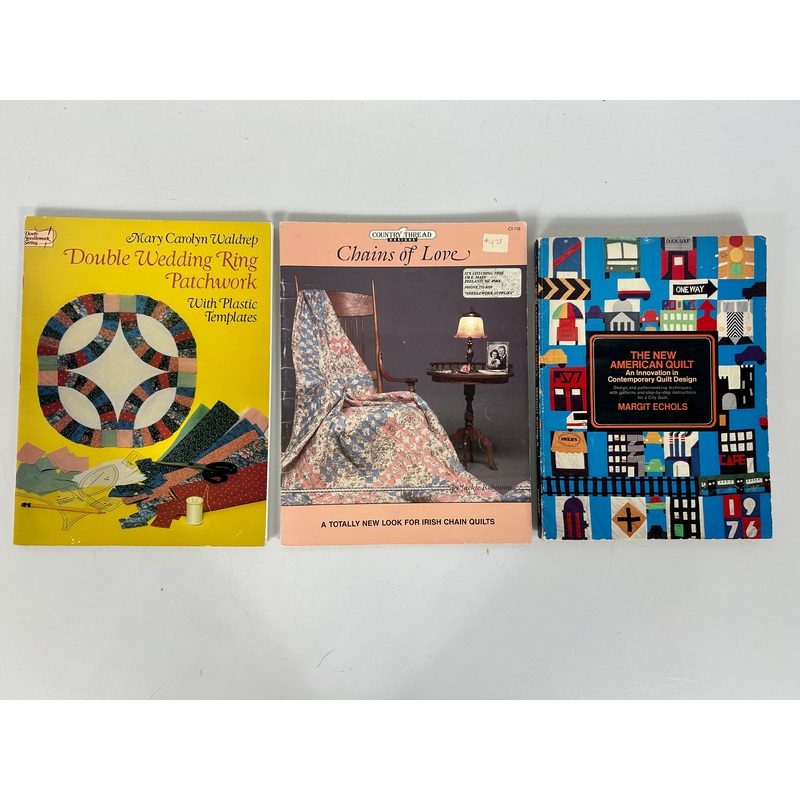3 Quilt Vols: Double Wedding Ring/Chains of Love/New American Quilt1976-1992 SC