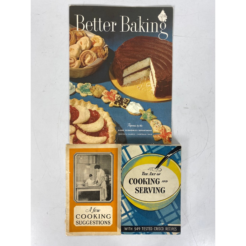 3 Vintage Crisco Recipe Books 1926-1950s Proctor & Gamble SC (Copy)