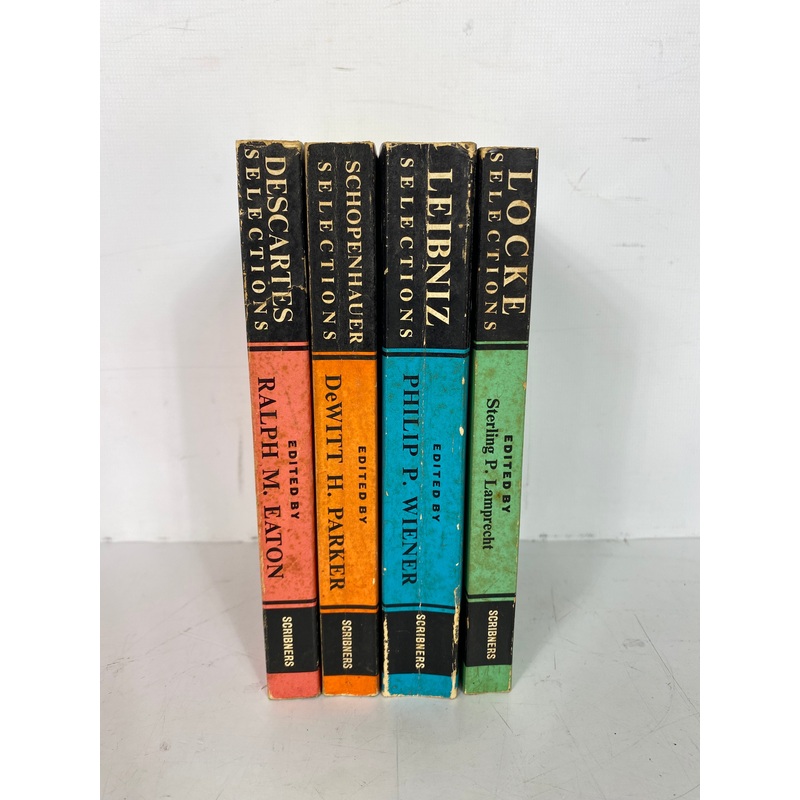4 Modern Students Library Descartes/Schopenhauer/Leibniz/Locke Selections SC