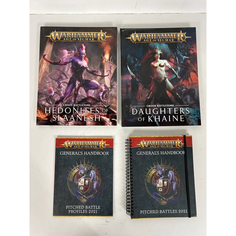 4 Warhammer Age of Sigmar  Books 2 Battletomes & 2 General’s Handbooks