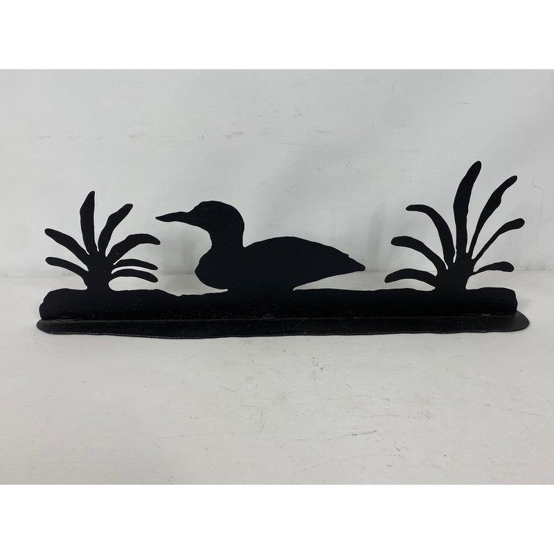 Duck in Pond Black Metalwork Decor #2