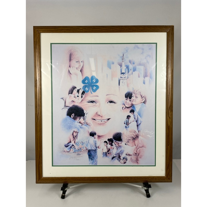 Framed 4H Print Signed by Jacky Jordan Anderson 97/1000
