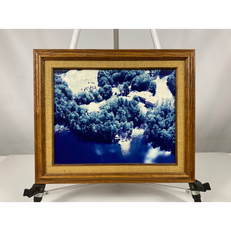 Framed Kettunen Center Aerial View Photograph #1