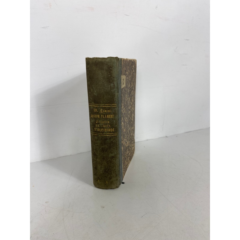 Joseph Flamand/Le Chien D/Alcibiade by Tenint (in French) 1847 Rare Antique HC