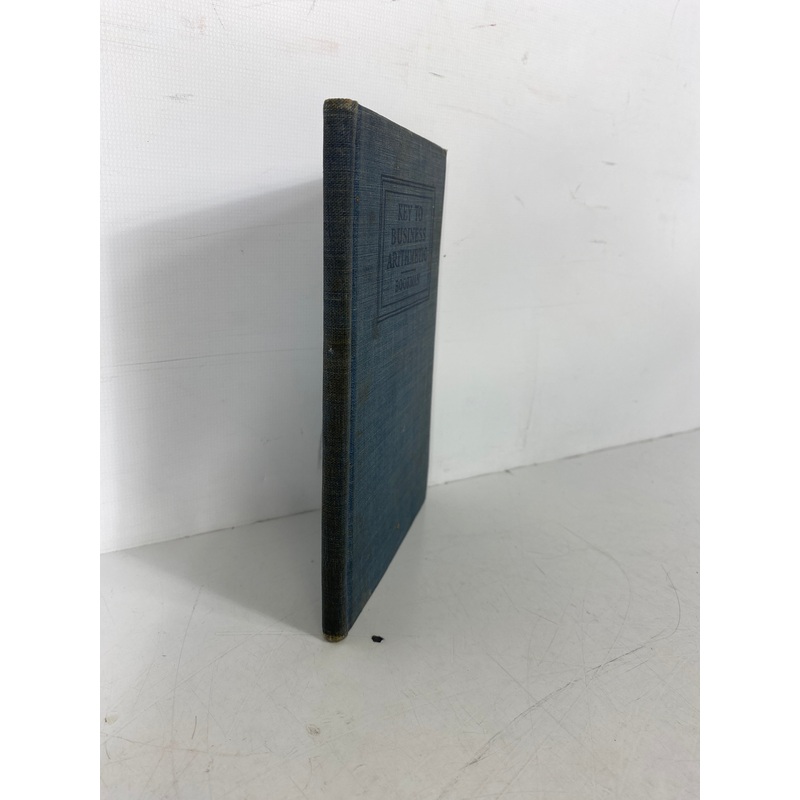 Key to Business Arithmetic by C.M. Bookman 1914  Rare Antique HC