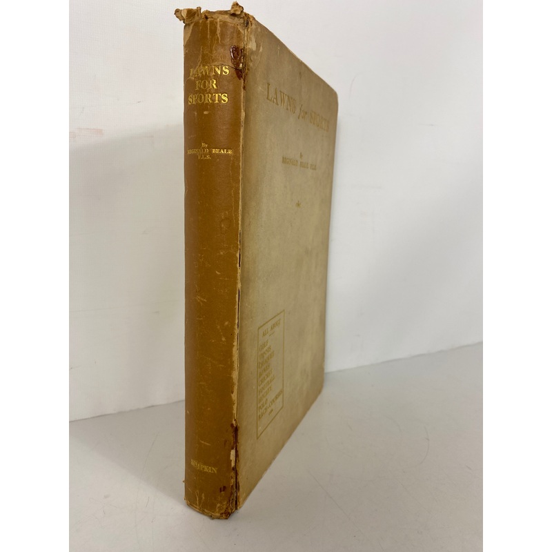 Lawns for Sports Reginal Beale 1924 Golf/Tennis/Croquet Antique HC