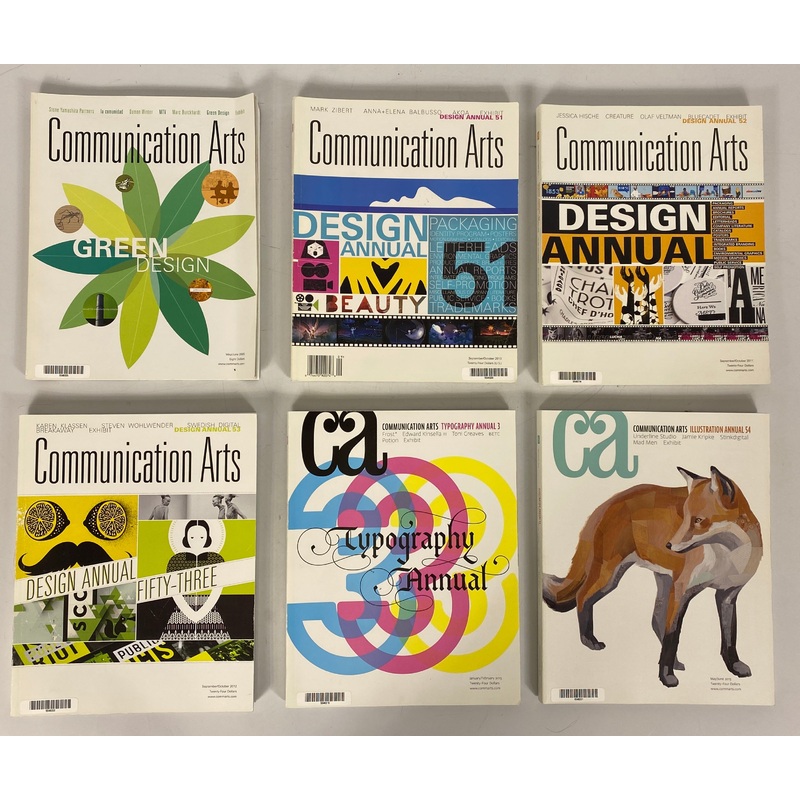 Lot of 11 Communication Arts Magazine (2005-2014)