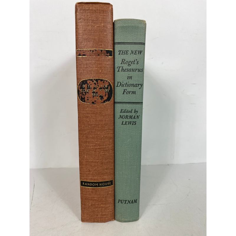 Lot of 2: Dictionary of Contemporary American Usage/New Roget’s Thesaurus