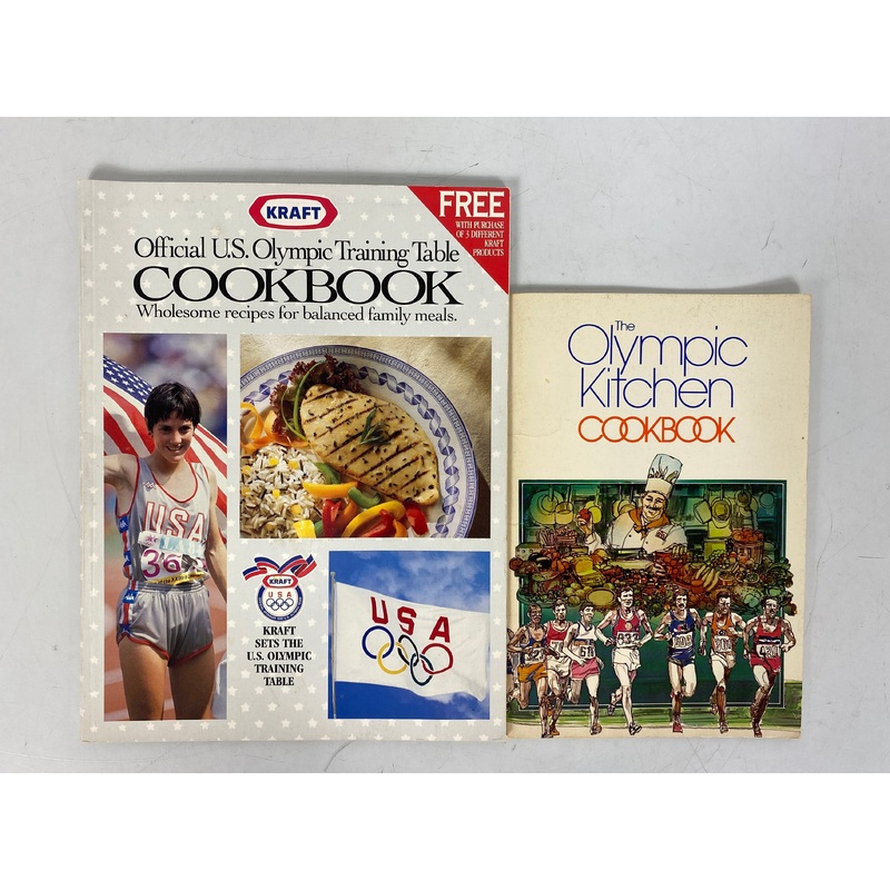 Lot of 2: The Olympic Kitchen Cookbook 1983/Kraft US Olympic Cookbook 1992 SC