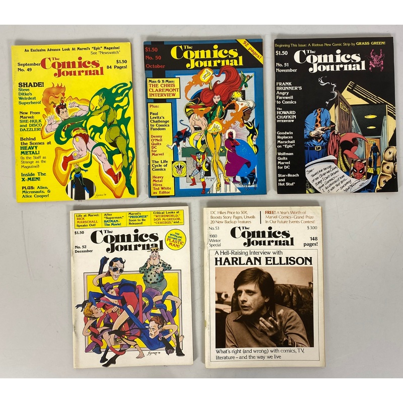 Lot of 5 Comics Journal (1979)