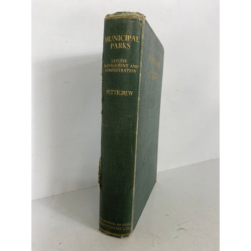 Municipal Parks W.W. Pettigrew 1937 HC w Vintage Ads and Map