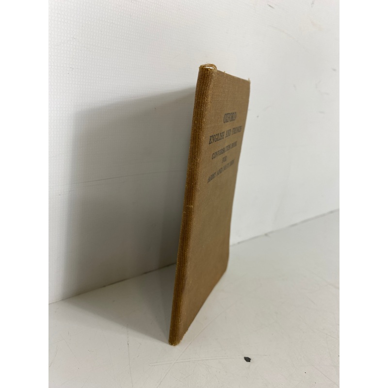 Oxford English/French Conversation Book for Army & Navy Men 1917 SC