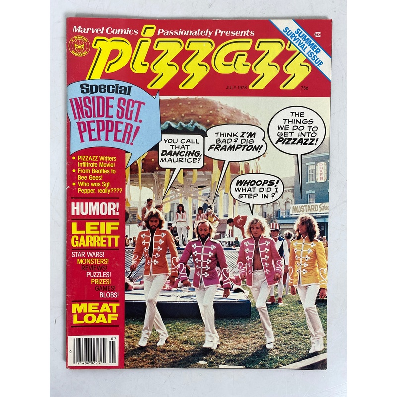 Pizzazz Magazine July 1978 Marvel Comics Magazine
