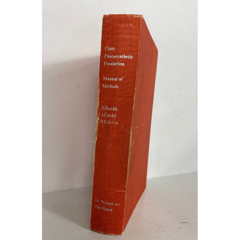 Plant Photosynthetic Production Manual of Methods 1971 HC