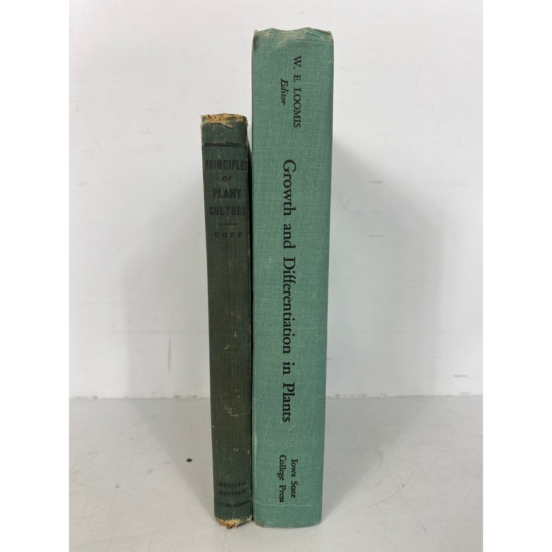 2 Vols: Principles of Plant Culture 1906/Growth & Differentiation in Plants 1953
