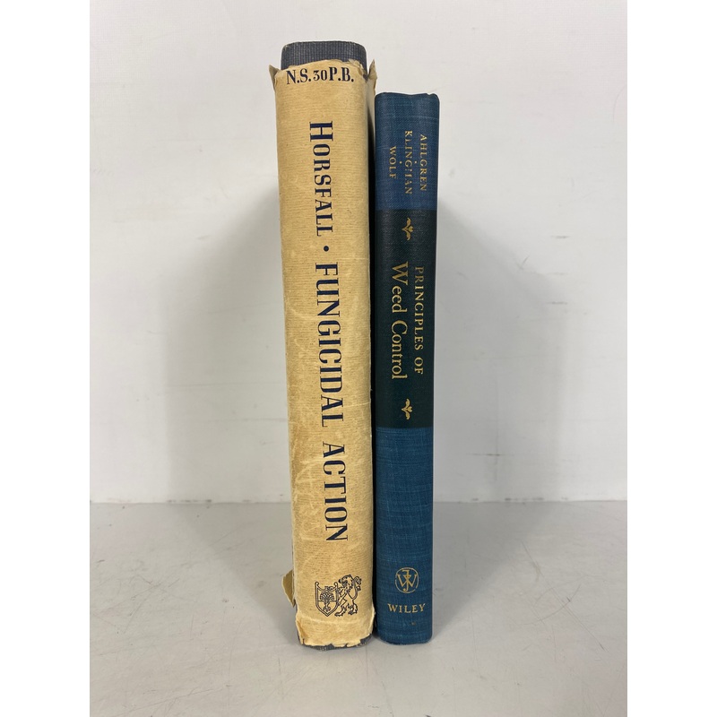 2 Vols: Principles of Weed Control/Principles of Fungicidal Action 1951-56