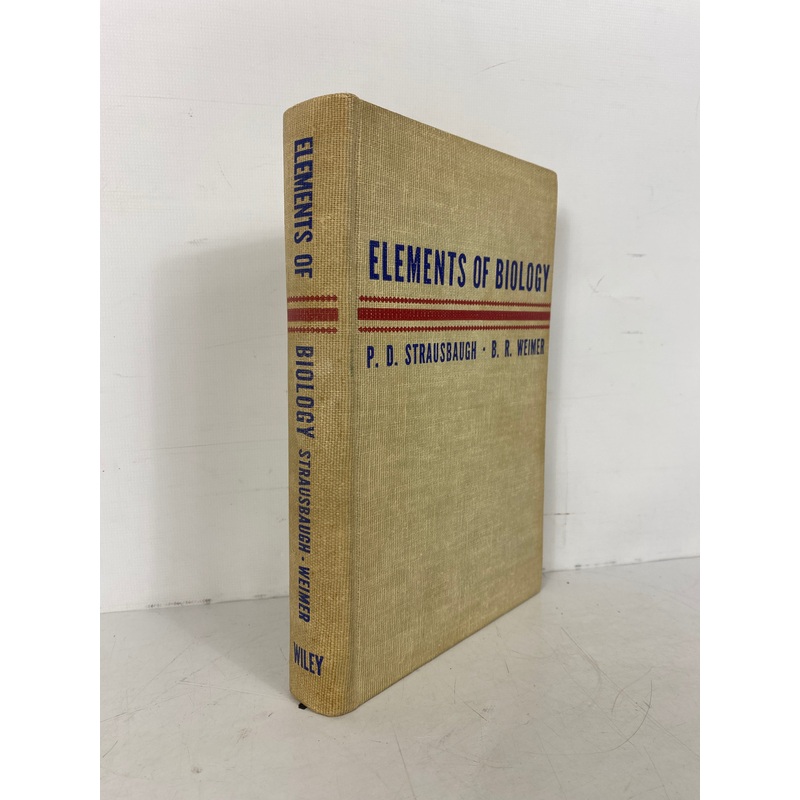 Elements of Biology Strausbaugh/Weimer 1946 5th Print Vintage Textbook